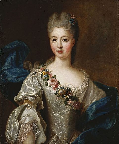 Marie-Anne de Bourbon-Condé - par Pierre Gobert en 1710